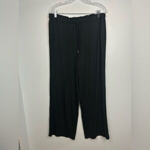 Knix Modal Sleep Pants pajama Bottoms Black Lightweight Stretch Drawstring Sz L